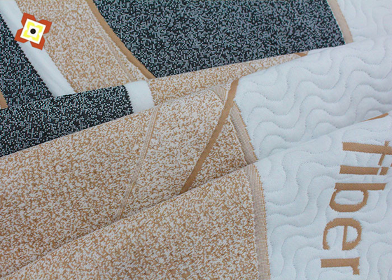 Luxe polyester OEM matras quiltstof geweven jacquard