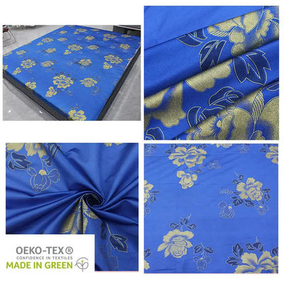 Guangzhou Fabriek Groothandel Glanzend Goud Poeder Tricot Stof Matras Stof