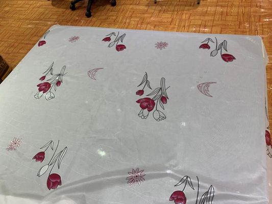 Antivochtigheid Gebreide 100g/M2-Matras het Watteren Stof met Tulip Pattern