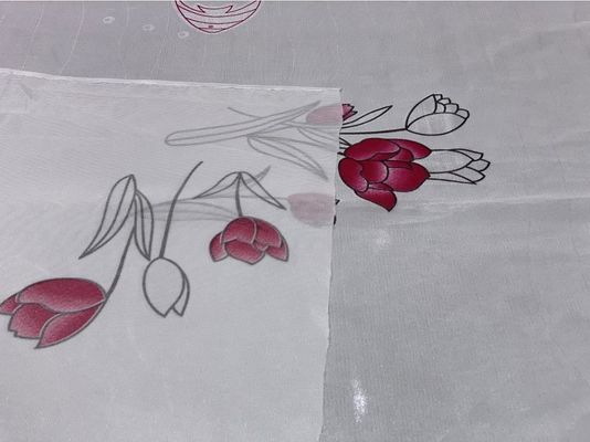 Antivochtigheid Gebreide 100g/M2-Matras het Watteren Stof met Tulip Pattern