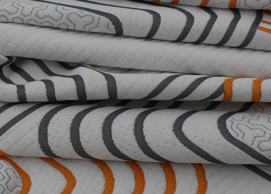 Anti Allergische Elastische Gebreide de Stoffenaanpassing van de Jacquardmatras