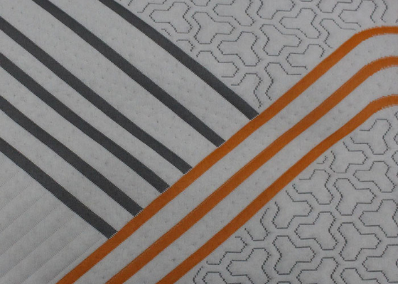 Anti Allergische Elastische Gebreide de Stoffenaanpassing van de Jacquardmatras