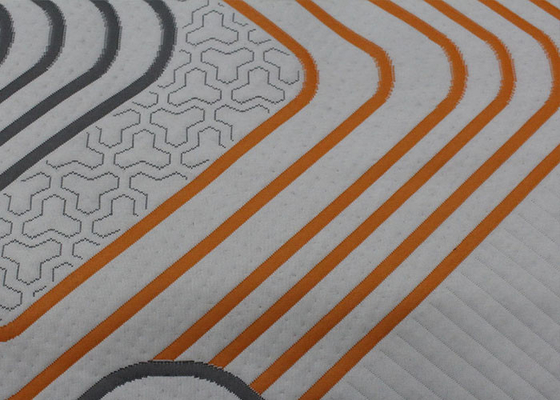 Anti Allergische Elastische Gebreide de Stoffenaanpassing van de Jacquardmatras