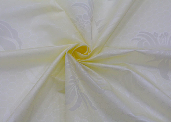 De in het groot witte basis bloeit van de het tricotpolyester van de patroondruk de pongézijdestof voor matrasbeschermer