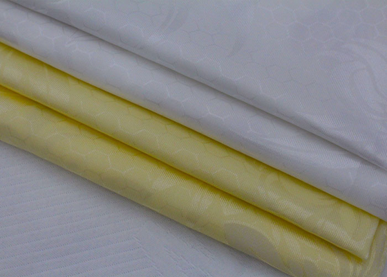 De in het groot witte basis bloeit van de het tricotpolyester van de patroondruk de pongézijdestof voor matrasbeschermer
