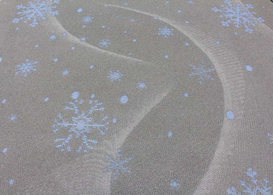 100% patroon van de de stoffensneeuwvlok van de polyester het fijne jacquard gebreide matras