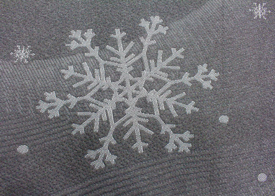 100% patroon van de de stoffensneeuwvlok van de polyester het fijne jacquard gebreide matras