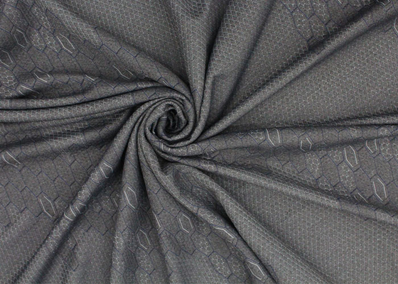 260gsm matras het Watteren de Stof van Gray Polyester Knitted Jacquard Protective van het Stoffenlinnen