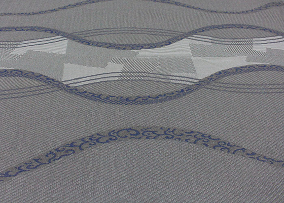 260gsm matras het Watteren de Stof van Gray Polyester Knitted Jacquard Protective van het Stoffenlinnen