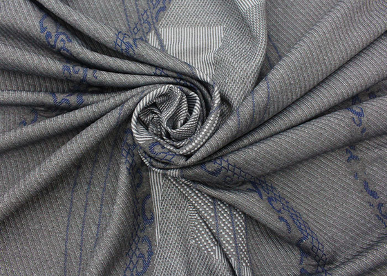260gsm matras het Watteren de Stof van Gray Polyester Knitted Jacquard Protective van het Stoffenlinnen