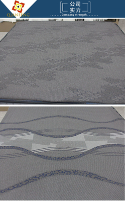 260gsm matras het Watteren de Stof van Gray Polyester Knitted Jacquard Protective van het Stoffenlinnen