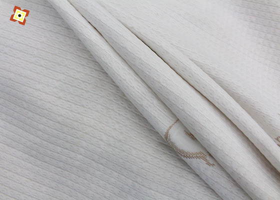 Van Witte Gebreide Jacquardmatras het Watteren het Type van Stoffenpongézijde Textielvlek