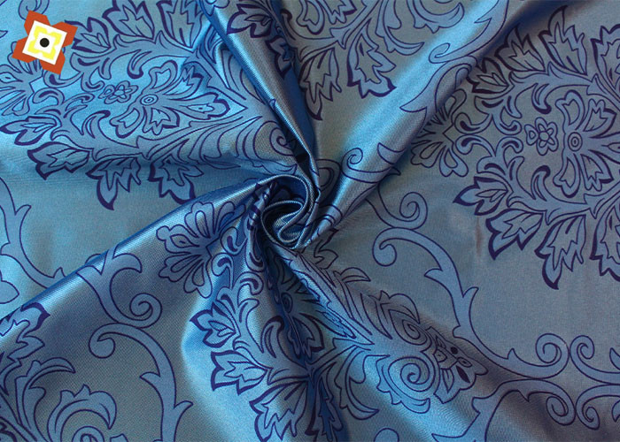 Beddengoed Zijde Reliëf Jacquard Satijnen Stof Voor Matrashoes Bekleding Huishoudtextiel Soft Touch